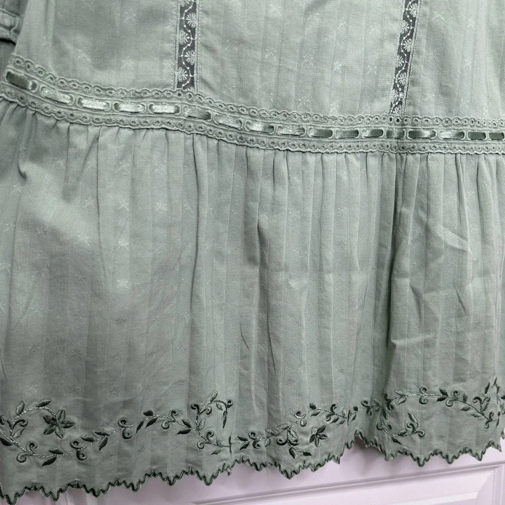 LOVESHACKFANCY CARNABY DRESS in Sage Green Sz‎ 8